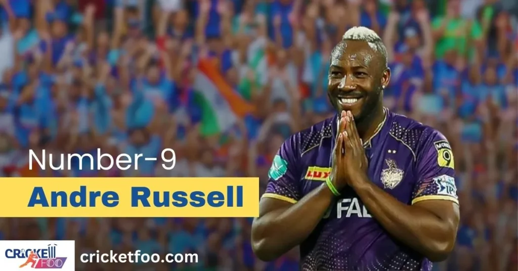 Top 10 Batsman Who Hit Most Sixes in IPL : Andre Russell